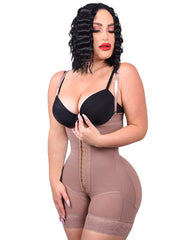 Shapewear for Women Tummy Control Body Shaper Butt Lifter Thigh Slimmer Faja Plus Size with Zipper Crotch