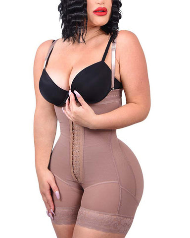 Shapewear for Women Tummy Control Body Shaper Butt Lifter Thigh Slimmer Faja Plus Size with Zipper Crotch