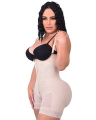 Shapewear for Women Tummy Control Body Shaper Butt Lifter Thigh Slimmer Faja Plus Size with Zipper Crotch