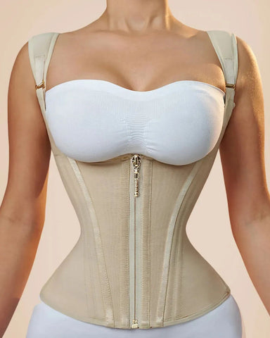 Waist Trainer for Women Corset Vest Body Shaper Cincher Trimmer Tank Top Sport Girdle with Steel Bones